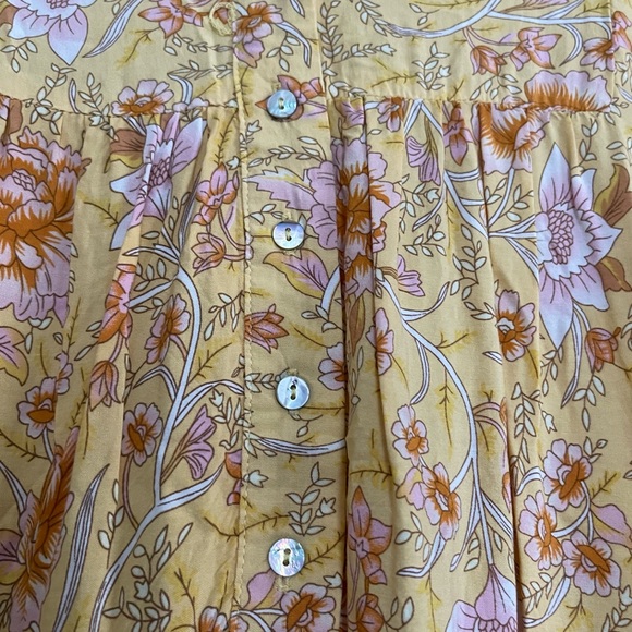 Floral Yellow Boho Dress - Picture 12 of 15